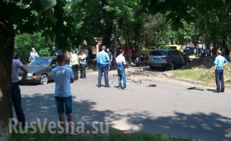 Теракт в Черкассах — взорван автомобиль