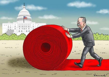 Нерукопожатный Эрдоган привез в США вместо охраны хор петухов