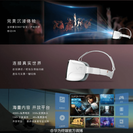 Huawei презентовала очки виртуальной реальности VR