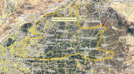 Сирийская армия ведет бои за поселок Мейда в Восточной Гуте