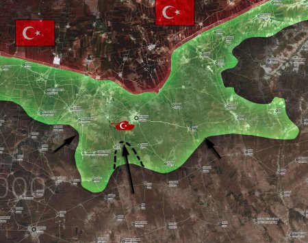 "Исламское государство" атаковало Ар-Раи на севере провинции Алеппо. Убиты трое турецких военных
