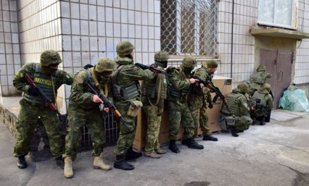 В Мариуполе прошли контртеррористические учения спецназа