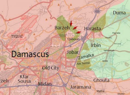 Сирийская армия начала зачистку районов Кабун и Барзе в Дамаске - Военный Обозреватель