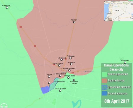 Сводка событий в Сирии за 8 апреля 2017 года