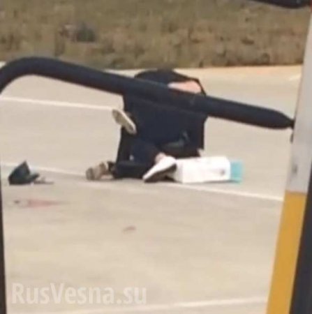 Муж с женой парализовали работу аэропорта, подравшись на взлетно-посадочной полосе (ФОТО, ВИДЕО)