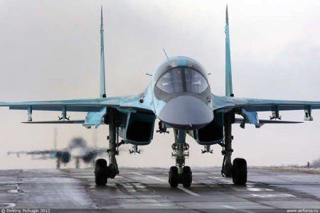 Очередные два фронтовых бомбардировщика Су-34 поступили на вооружение ВКС России