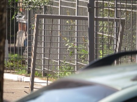 В Мариуполе авто во время погони снесло ворота СБУ
