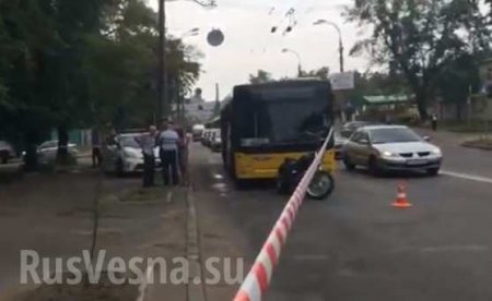 В Киеве мотоциклист расстрелял водителя автобуса (ФОТО)