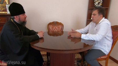 Саакашвили пообещал раскольнику Епифанию признание Грузинской православной церковью (ФОТО)