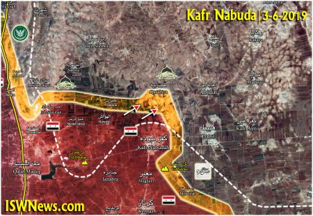 Сирийская армия освободила поселок Касабия под Кафр-Набудой