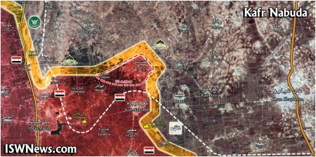Сирийская армия освободила поселок Касабия под Кафр-Набудой