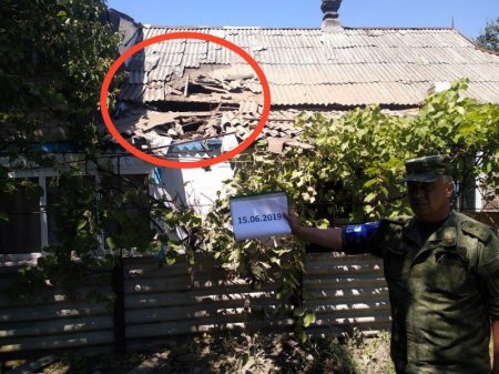 Террористы Украины подвергли очередному обстрелу н.п. Александровка