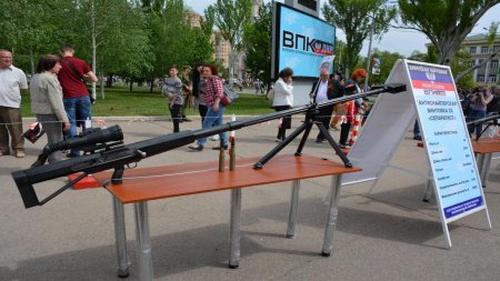 Видео: в ЛНР показали боевое применение крупнокалиберной снайперской винтовки «Сепаратист»