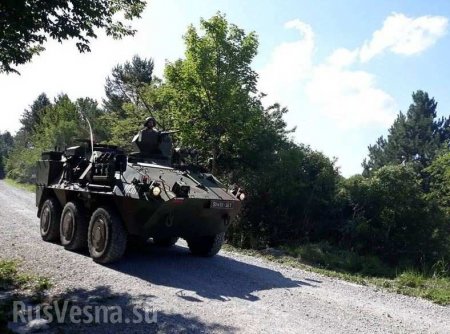 Неспокойная Европа: Словения направляет военных с бронетехникой на границу с Италией (+ФОТО)