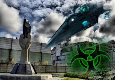 Нибиру взорвёт Чернобыль: Над саркофагом засекли боевой НЛО