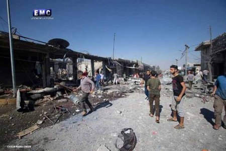 Исламисты заявили о гибели десятков мирных жителей при ударе авиации по Маарат ан-Нуману