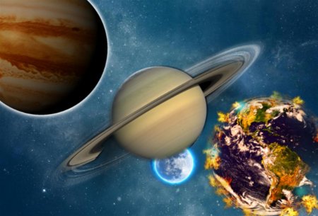Столкновение века: Юпитер и Сатурн уничтожат Луну 12 августа