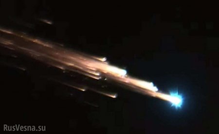 Разрушение корабля «Прогресс» сняли с борта МКС (ФОТО)