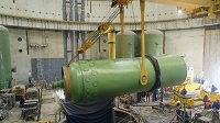 На стройплощадке ЭБ-1 Курской АЭС-2 смонтирован компенсатор давления реактора