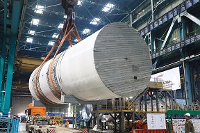 На стройплощадку Курской АЭС-2 доставлены внутрикорпусные устройства для реактора ЭБ-1