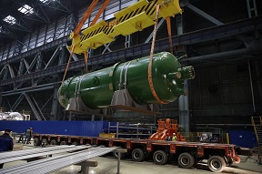 Атоммаш изготовил и отгрузил компенсатор давления для ЭБ-2 АЭС Аккую