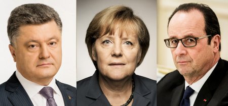 Порошенко провел телефонные переговоры с Меркель и Олландом