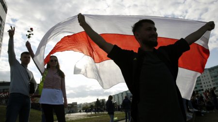 В белорусской столице снова появились "цепи солидарности"