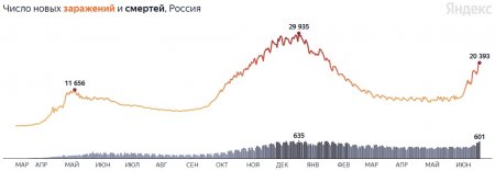 600 умерших за сутки: коронавирус в России